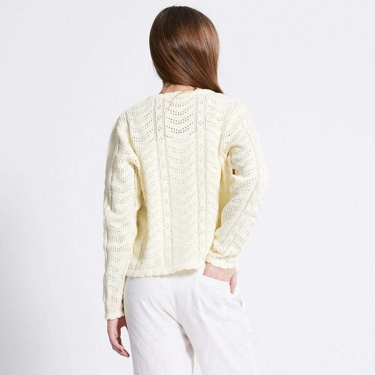Crochet knit cardigan "Vidia star"